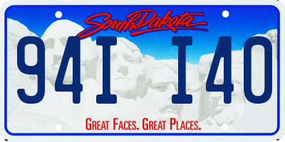 SD license plate 94II40