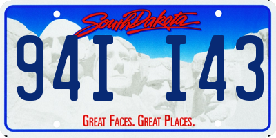 SD license plate 94II43