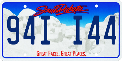 SD license plate 94II44