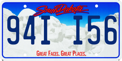 SD license plate 94II56