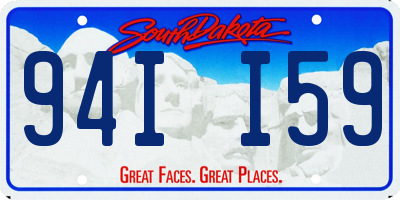 SD license plate 94II59