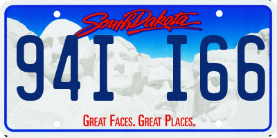 SD license plate 94II66