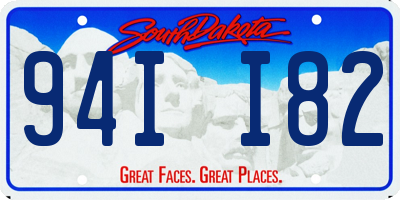 SD license plate 94II82