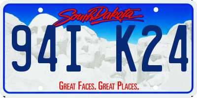 SD license plate 94IK24