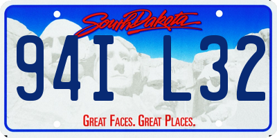SD license plate 94IL32
