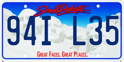 SD license plate 94IL35