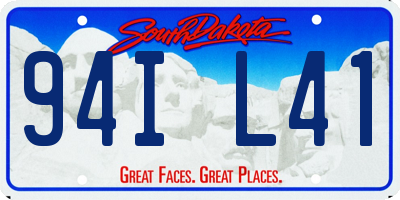 SD license plate 94IL41