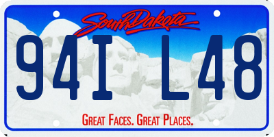 SD license plate 94IL48