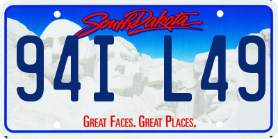 SD license plate 94IL49