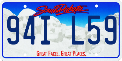 SD license plate 94IL59