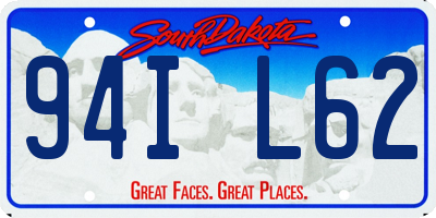 SD license plate 94IL62