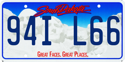 SD license plate 94IL66