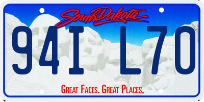 SD license plate 94IL70