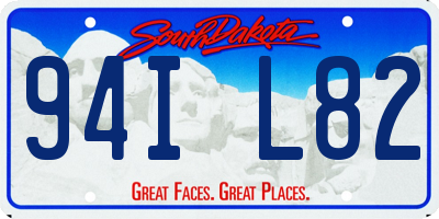 SD license plate 94IL82