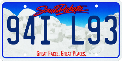 SD license plate 94IL93