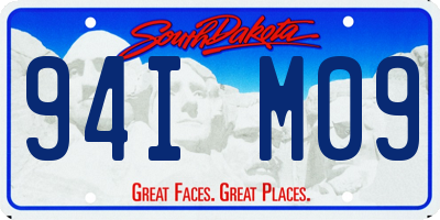 SD license plate 94IM09