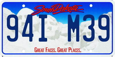 SD license plate 94IM39