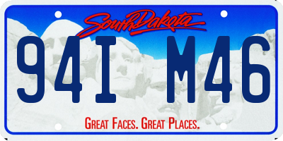 SD license plate 94IM46