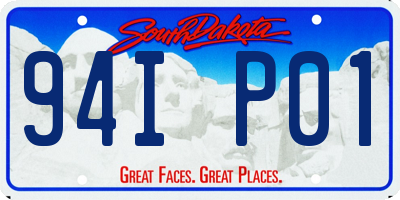 SD license plate 94IP01