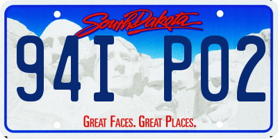 SD license plate 94IP02