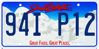 SD license plate 94IP12