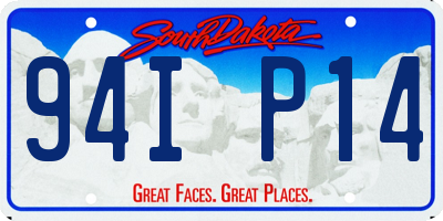 SD license plate 94IP14