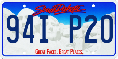 SD license plate 94IP20