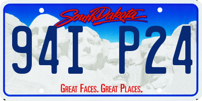 SD license plate 94IP24