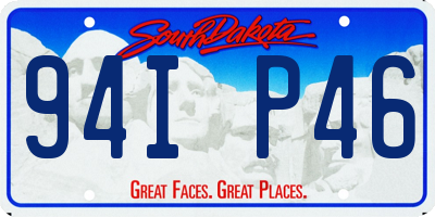 SD license plate 94IP46