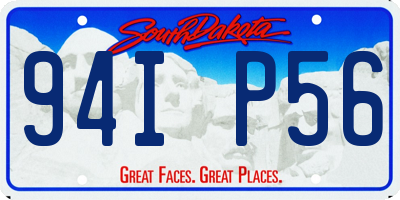 SD license plate 94IP56