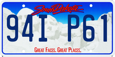 SD license plate 94IP61