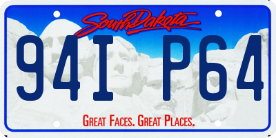 SD license plate 94IP64