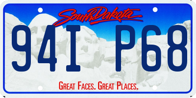 SD license plate 94IP68