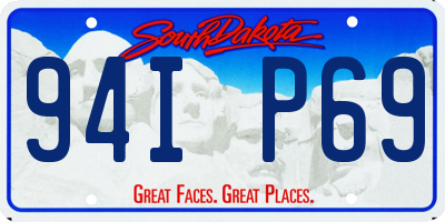 SD license plate 94IP69