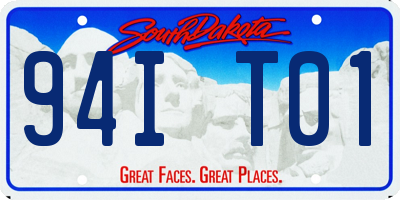 SD license plate 94IT01