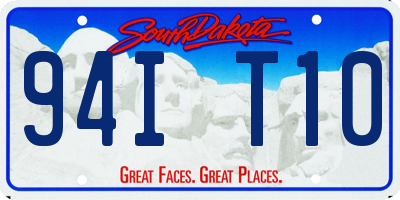 SD license plate 94IT10
