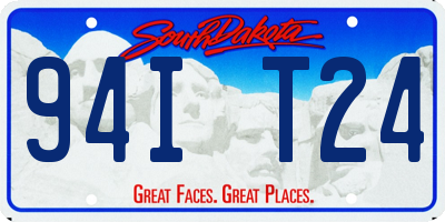 SD license plate 94IT24