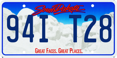 SD license plate 94IT28