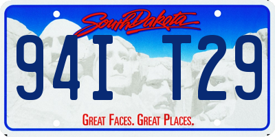 SD license plate 94IT29