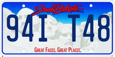 SD license plate 94IT48