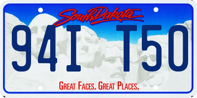 SD license plate 94IT50