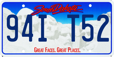 SD license plate 94IT52