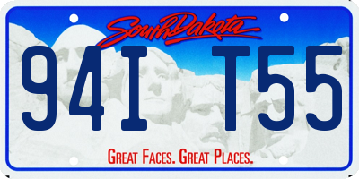 SD license plate 94IT55