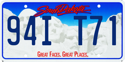 SD license plate 94IT71