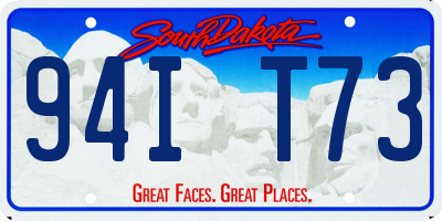 SD license plate 94IT73