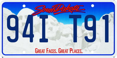 SD license plate 94IT91