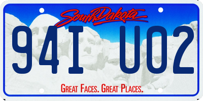 SD license plate 94IU02