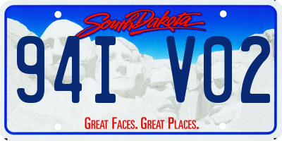 SD license plate 94IV02