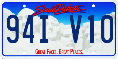 SD license plate 94IV10