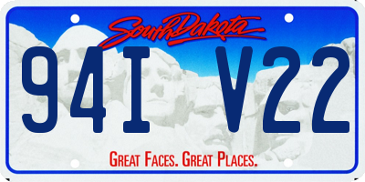 SD license plate 94IV22